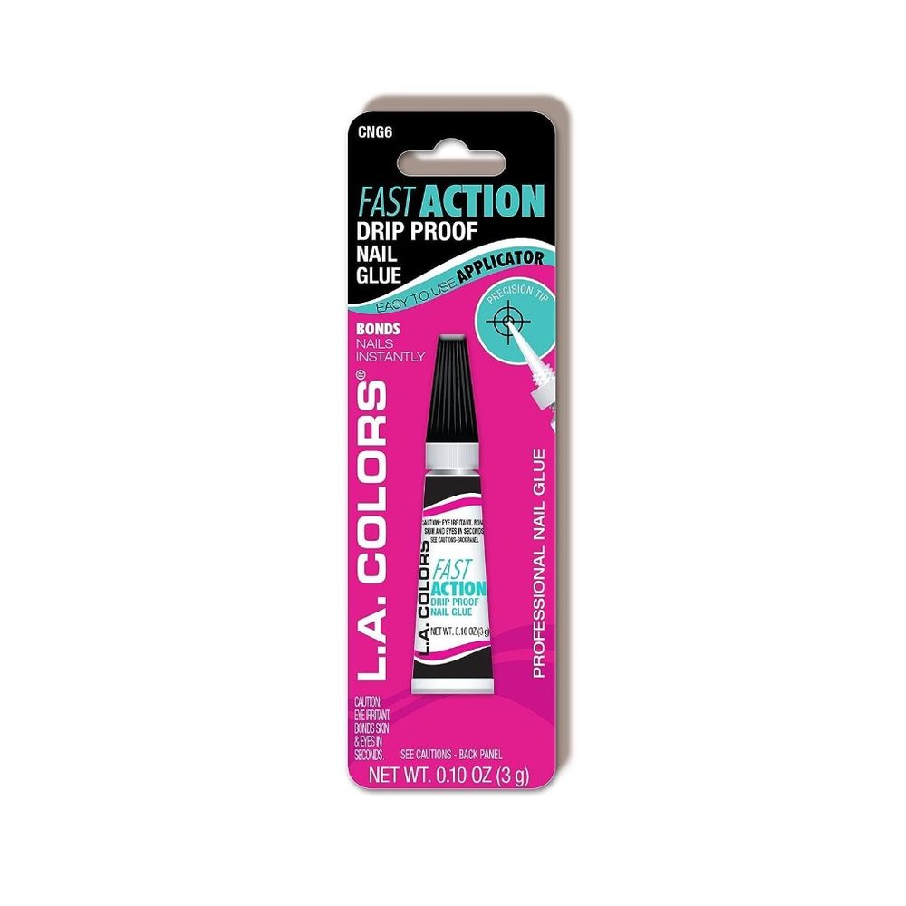 L.A. COLORS Drip Proof Nail Glue, 0.1 Ounce